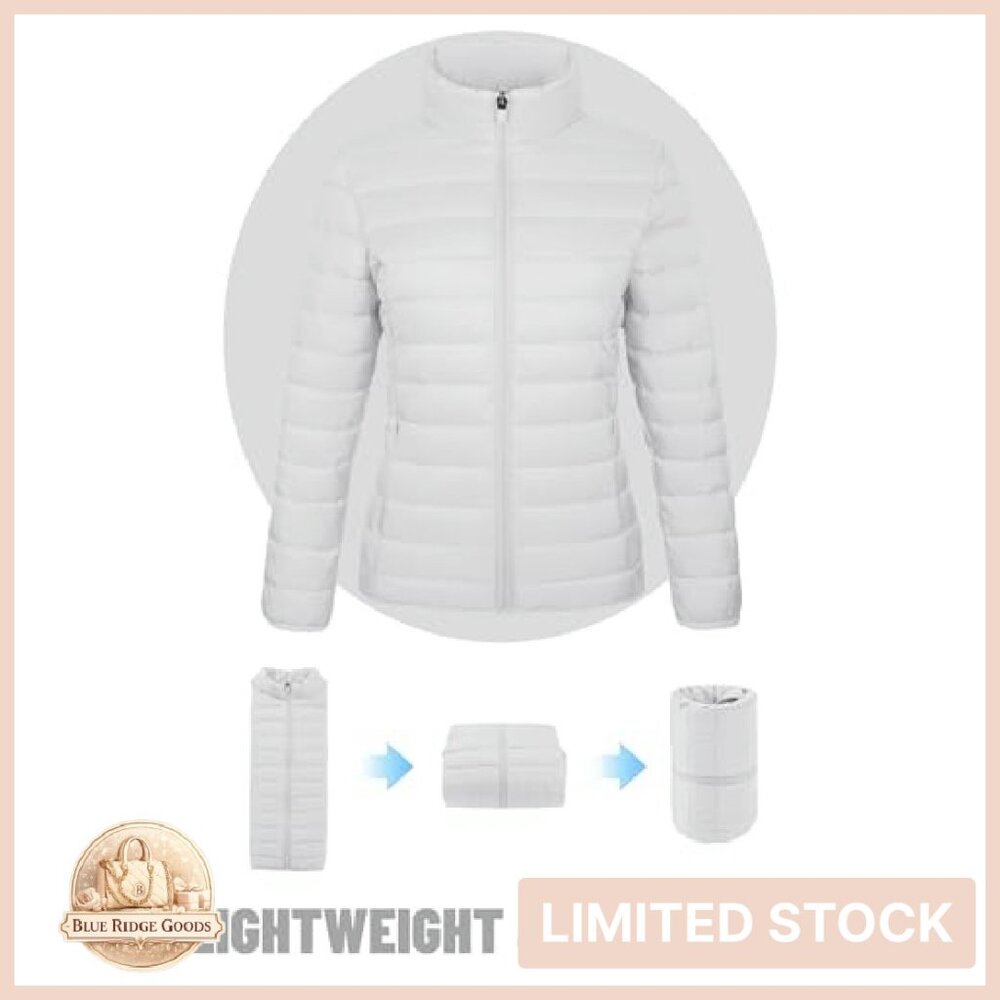 Quilted Puffer Jacket Packable Lightweight Winter… - image 5